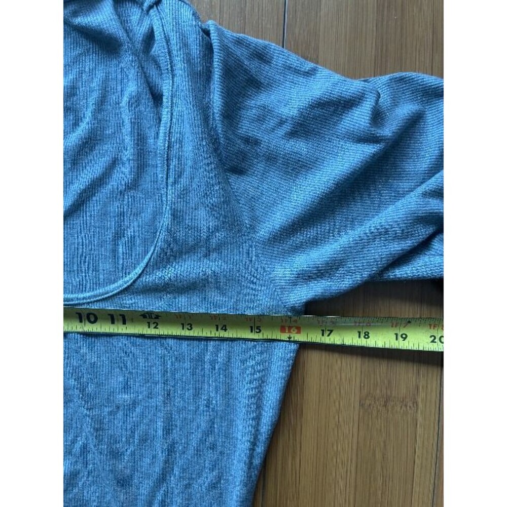 SKIMS Soft Lounge Long Ribbed Long Sleeve Maxi Dress Heather Gray Size 2XL XXL - Picture 5 of 6